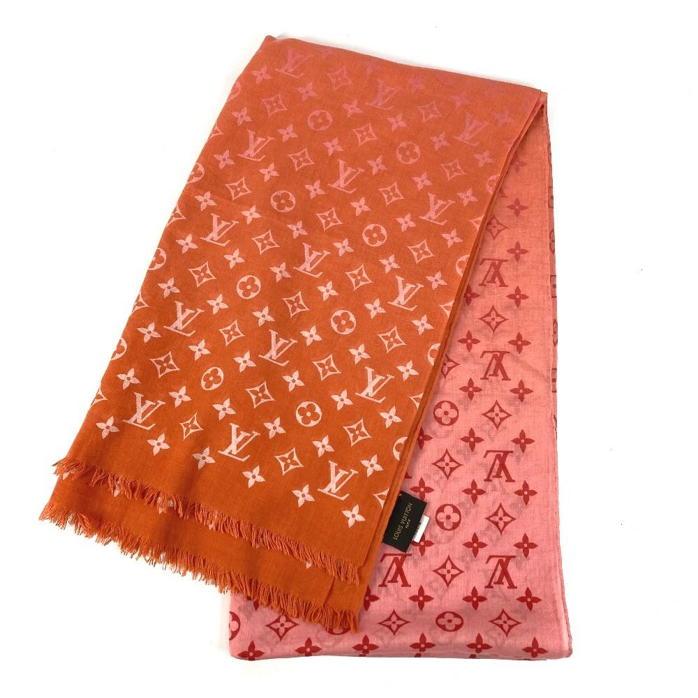 Louis Vuitton Shawl Etole Monogram Sunrise Orange Scarf — view 8