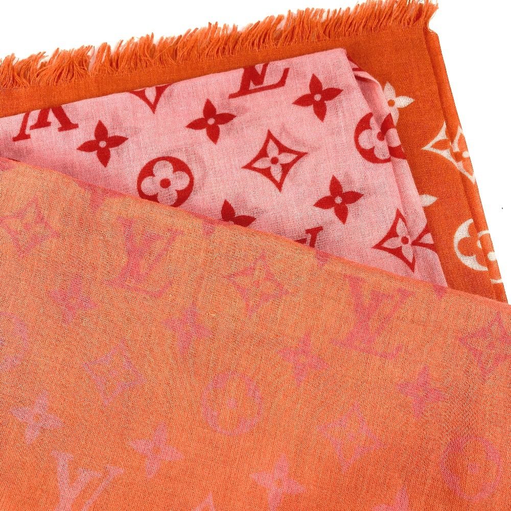 Louis Vuitton Shawl Etole Monogram Sunrise Orange Scarf — view 4