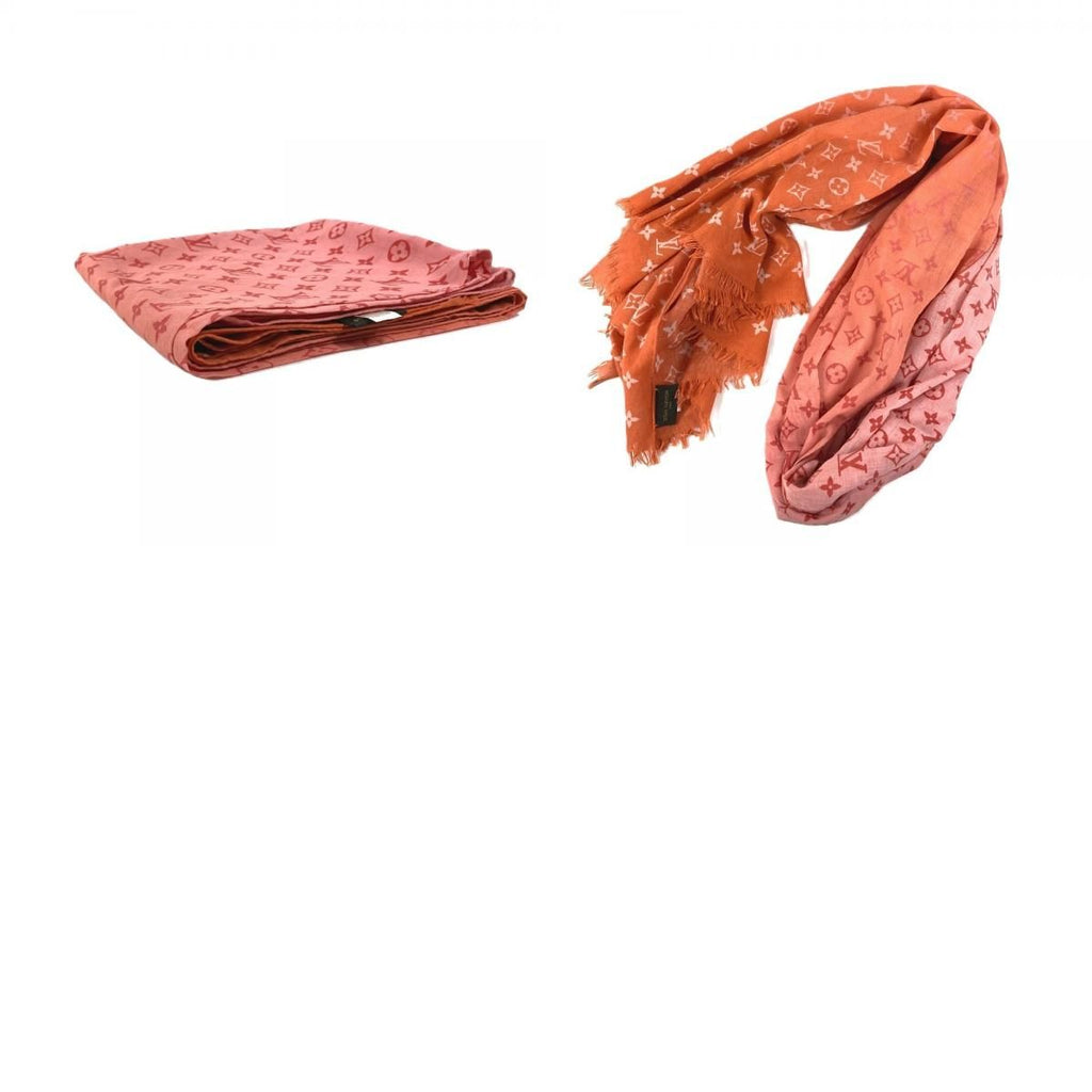 Louis Vuitton Shawl Etole Monogram Sunrise Orange Scarf — view 9