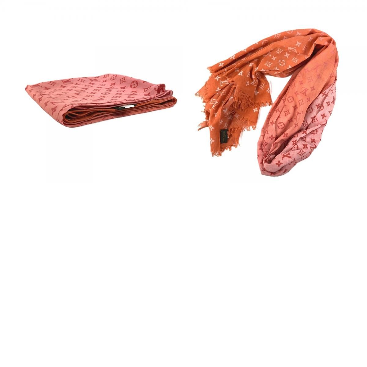 Louis Vuitton Shawl Etole Monogram Sunrise Orange Scarf — view 9