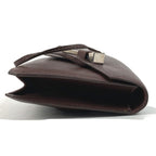 Hermes Clutch Envelope Leather Brown — view 5