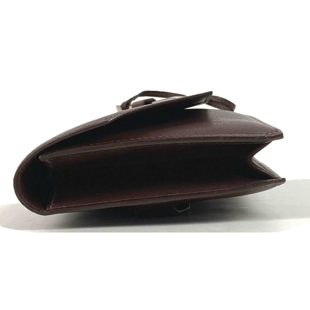 Hermes Clutch Envelope Leather Brown — view 6