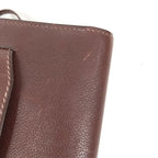 Hermes Clutch Envelope Leather Brown — view 7