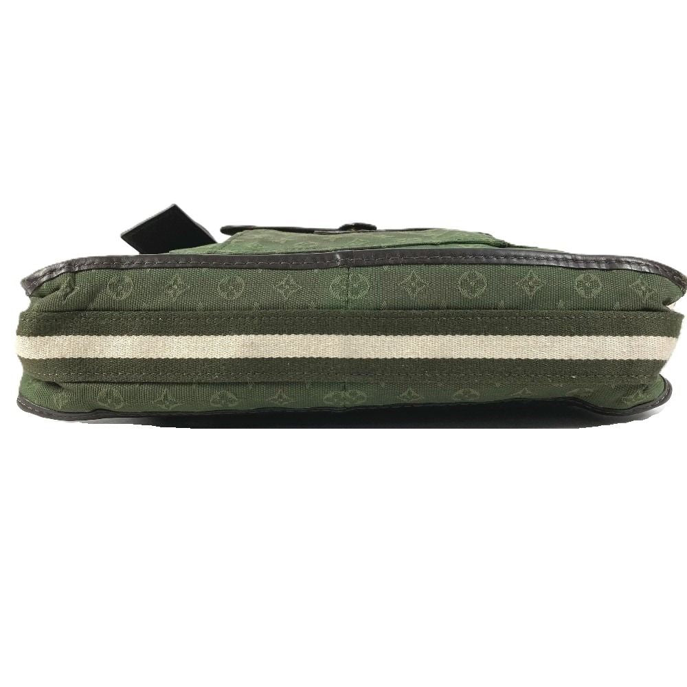 Louis Vuitton Shoulder Bag Besace Marie Kate Leather Canvas Khaki — view 4