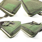 Louis Vuitton Shoulder Bag Besace Marie Kate Leather Canvas Khaki — view 8