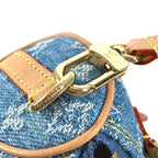 Louis Vuitton Key Holder Bijou Sac Micro Speedy Monogram Denim Blue Handbag — view 7