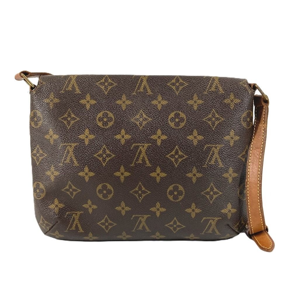 Louis Vuitton Shoulder Bag Musette Tango Monogram Canvas Brown — view 2