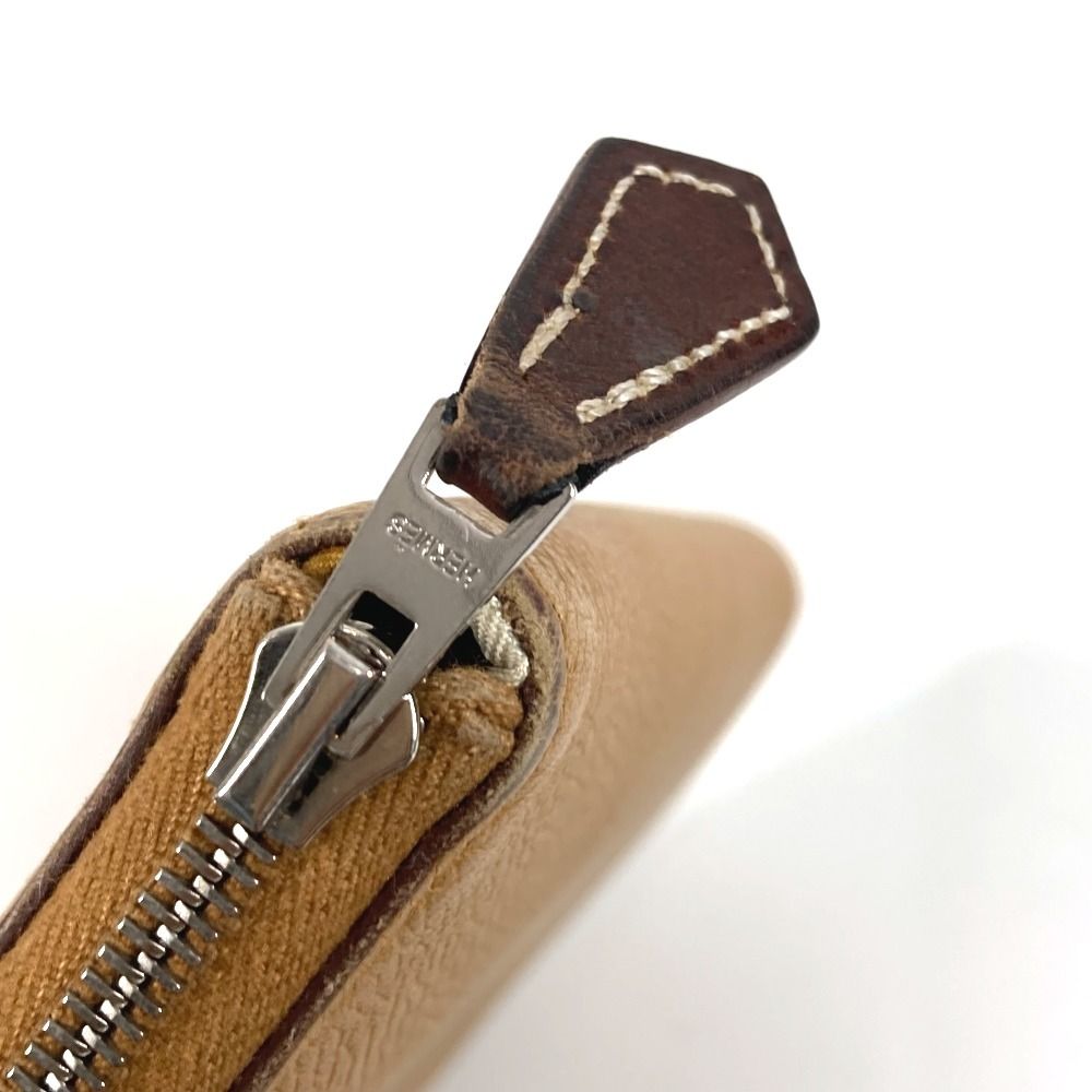 Hermes Wallet Azap Long Silk in Epsom Beige — view 7