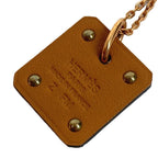 Hermes Necklace Asdukuru PM Asdukur PM Leather Black — view 5