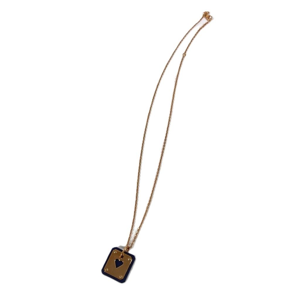 Hermes Necklace Asdukuru PM Asdukur PM Leather Black — view 3