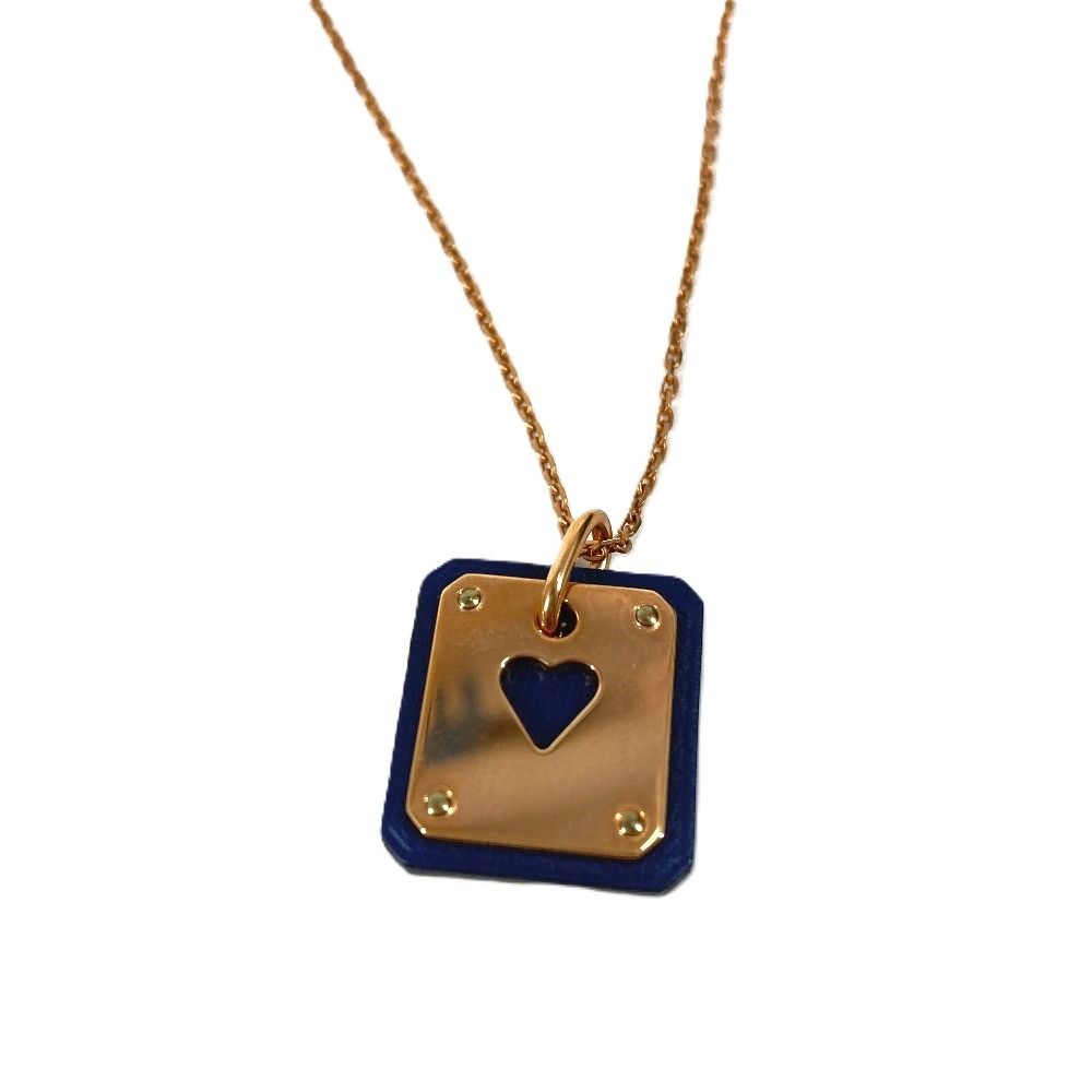 Hermes Necklace Asdukuru PM Asdukur PM Leather Black — view 2