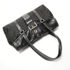 Prada Shoulder Bag Nylon Leather Triangle Logo Buckle — view 8