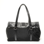 Prada Shoulder Bag Nylon Leather Triangle Logo Buckle — view 2