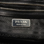 Prada Shoulder Bag Nylon Leather Triangle Logo Buckle — view 9
