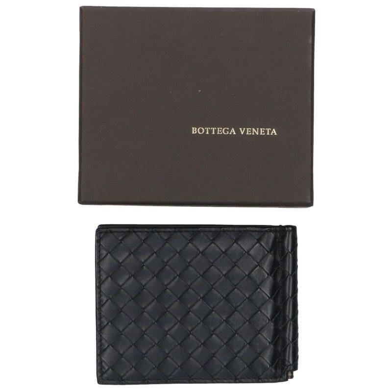 Bottega Veneta Intrecciato Leather Wallet with Money Clip — view 2