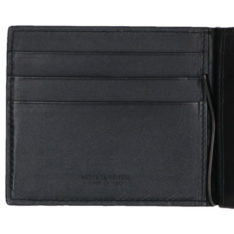Bottega Veneta Intrecciato Leather Wallet with Money Clip — view 3