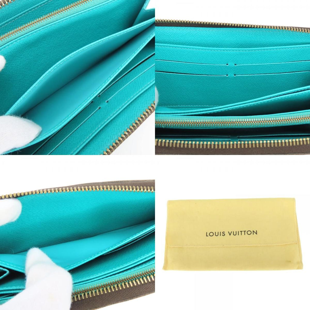 Louis Vuitton Wallet Zippy Monogram Turcoise Brown — view 9