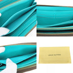 Louis Vuitton Wallet Zippy Monogram Turcoise Brown — view 9