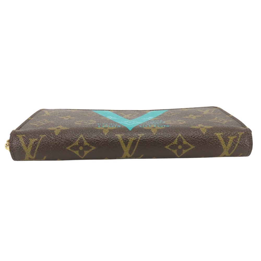 Louis Vuitton Wallet Zippy Monogram Turcoise Brown — view 3