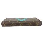 Louis Vuitton Wallet Zippy Monogram Turcoise Brown — view 3