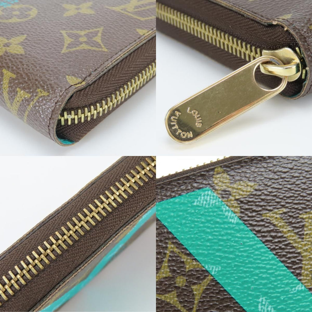 Louis Vuitton Wallet Zippy Monogram Turcoise Brown — view 6