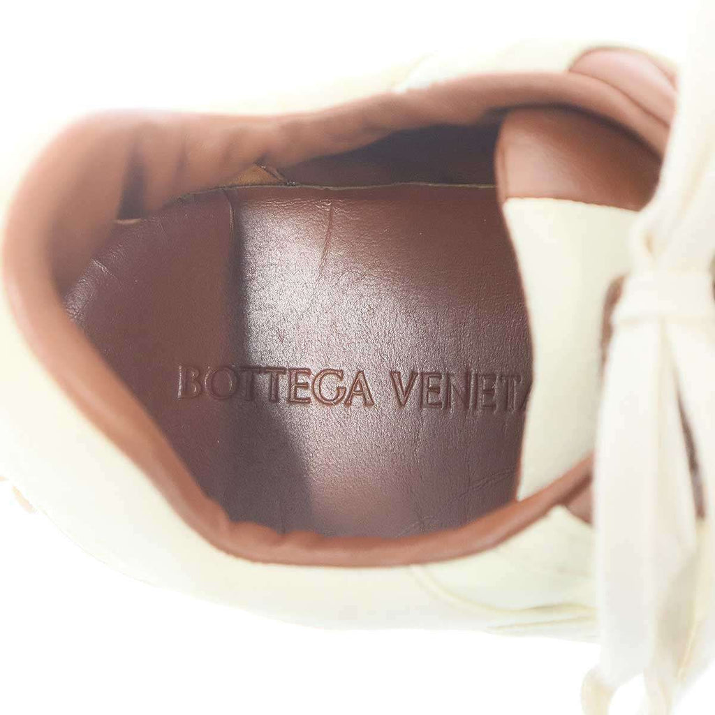 Bottega Veneta Orbit Flash Leather Combination Sneakers Ivory 41 — view 5
