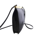 Celine Phoebe Philo Era Clasp Mini Shoulder Bag Leather Logo Foiing Black YT OH — view 2