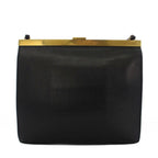 Celine Phoebe Philo Era Clasp Mini Shoulder Bag Leather Logo Foiing Black YT OH — view 3