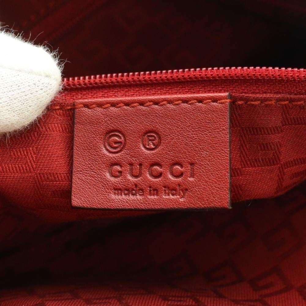 Gucci GG Canvas Love Tote Hand Off White Red SS — view 7