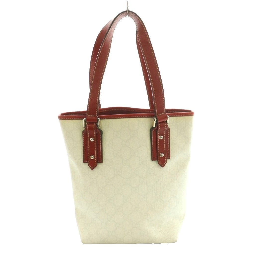 Gucci GG Canvas Love Tote Hand Off White Red SS — view 2
