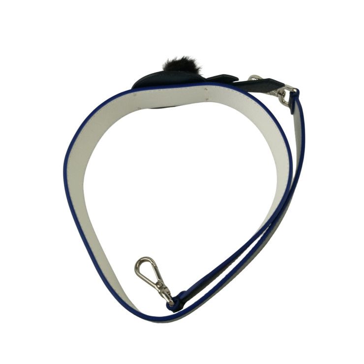 Fendi Strap You Karlito Black Leather Shoulder Silver Handbag — view 6