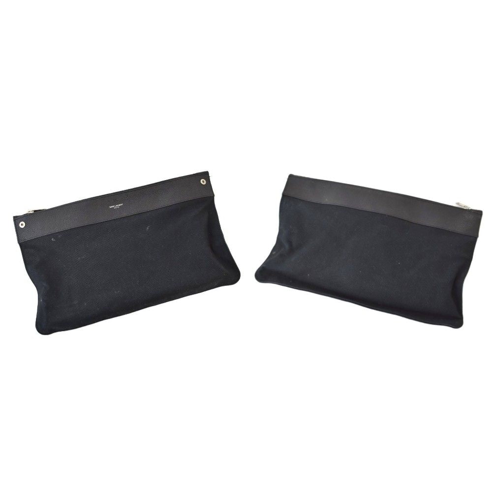 Saint Laurent Paris Sac de Jour Small Large Shoulder Bag Tote 2-Way Black — view 9