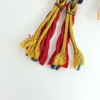 Prada Robot Motif Bag Charm Key Ring Key Holder Bag Leather Red Black Multicolor — view 4