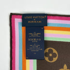 Louis Vuitton Carre 70 Super Flat Monogram Panda Takashi Murakami Scarf Silk — view 2