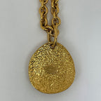 Chanel CC Logo Chain Necklace Quilted Long Gold Plated — view 2