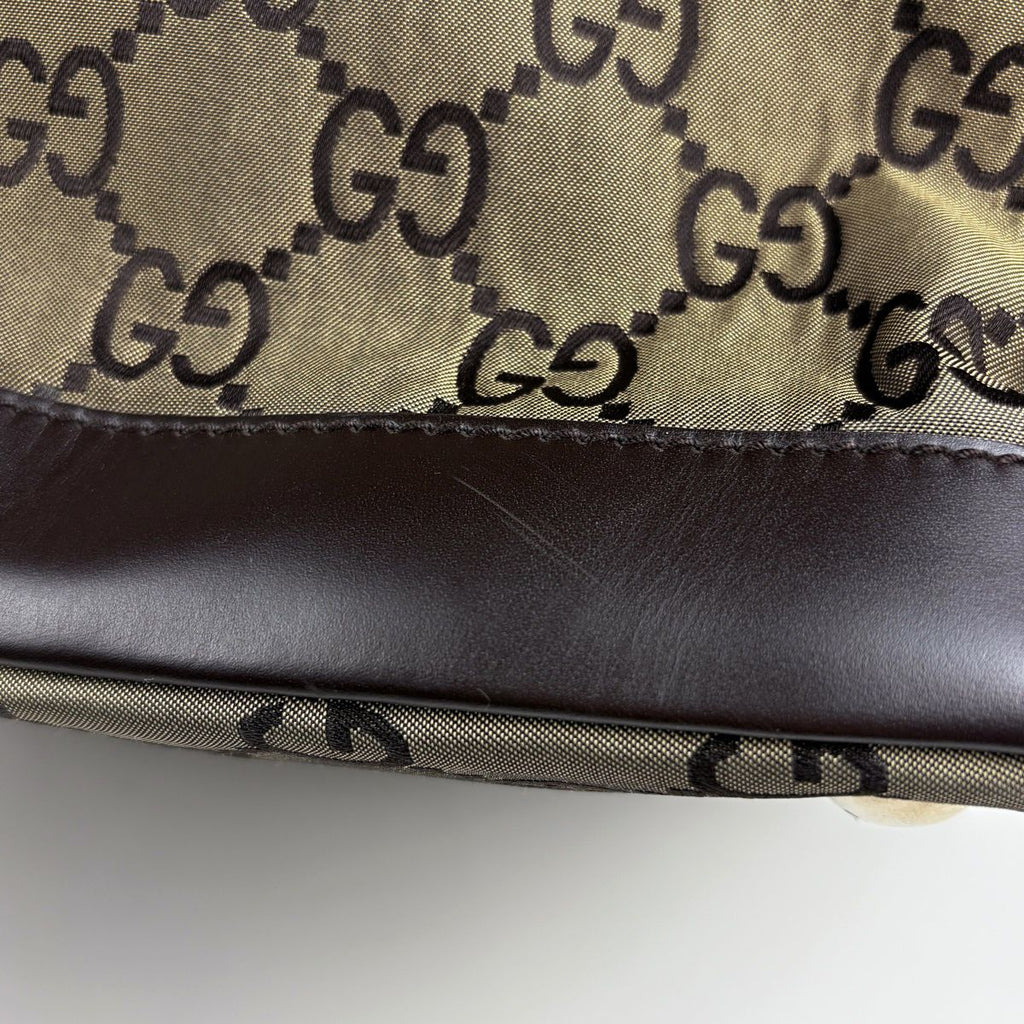 Gucci GG Pattern Shoulder Bag Sports Canvas Brown — view 4