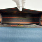 Loewe Velasquez Handbag Bicolor Leather Green Blue — view 7