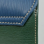 Loewe Velasquez Handbag Bicolor Leather Green Blue — view 4