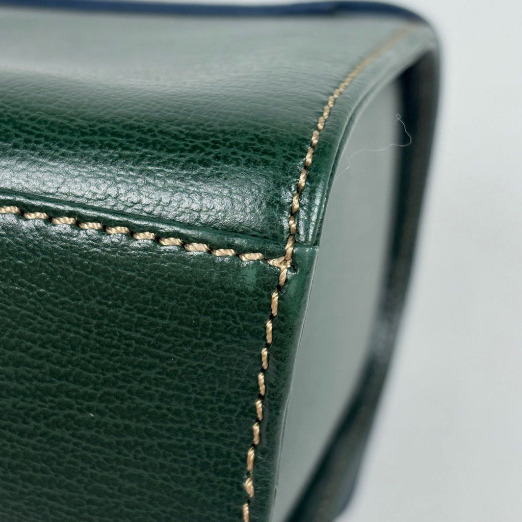 Loewe Velasquez Handbag Bicolor Leather Green Blue — view 3