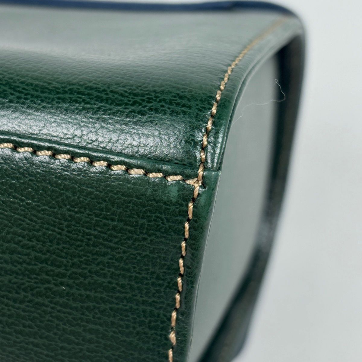 Loewe Velasquez Handbag Bicolor Leather Green Blue — view 3