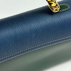 Loewe Velasquez Handbag Bicolor Leather Green Blue — view 5