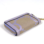 Gucci Jumbo GG Coin Case Card Canvas Leather Purple — view 2