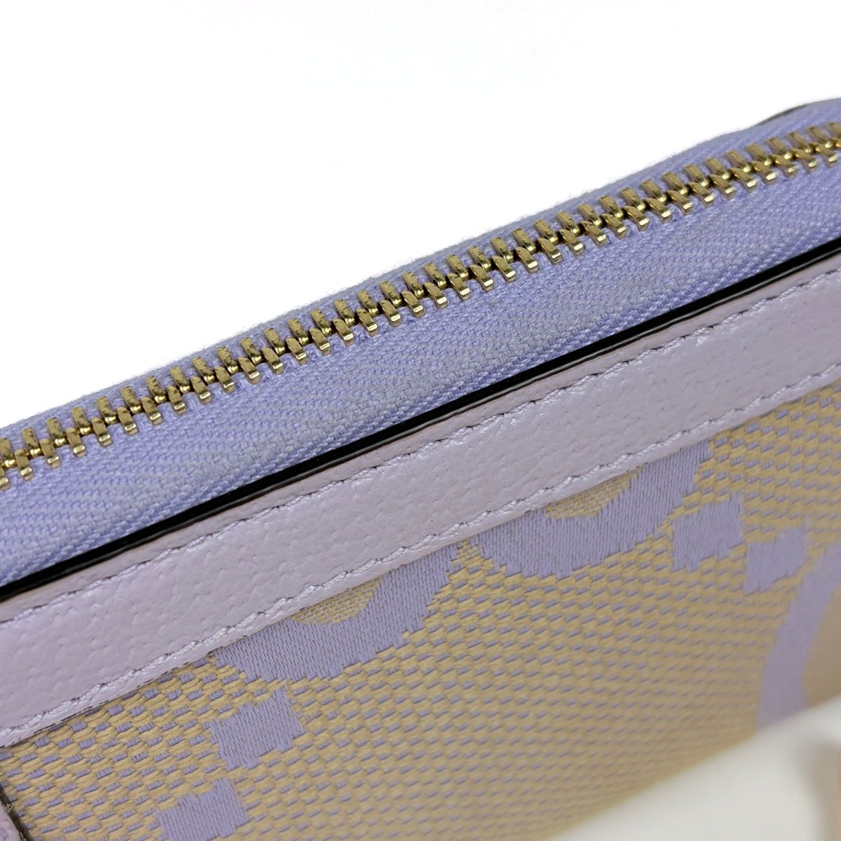 Gucci Jumbo GG Coin Case Card Canvas Leather Purple — view 4