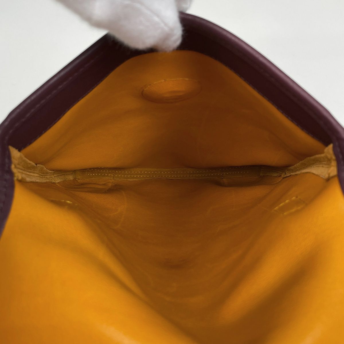 Loewe Anagram Shoulder Bag Crossbody Suede Yellow — view 7