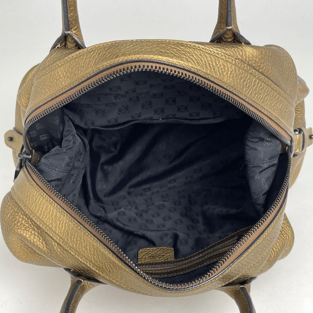 Loewe Anagram 2-Way Shoulder Bag Leather Gold — view 8
