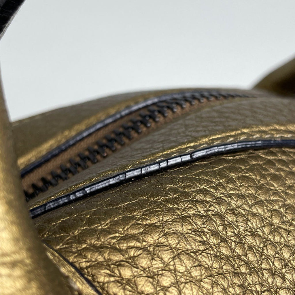 Loewe Anagram 2-Way Shoulder Bag Leather Gold — view 5