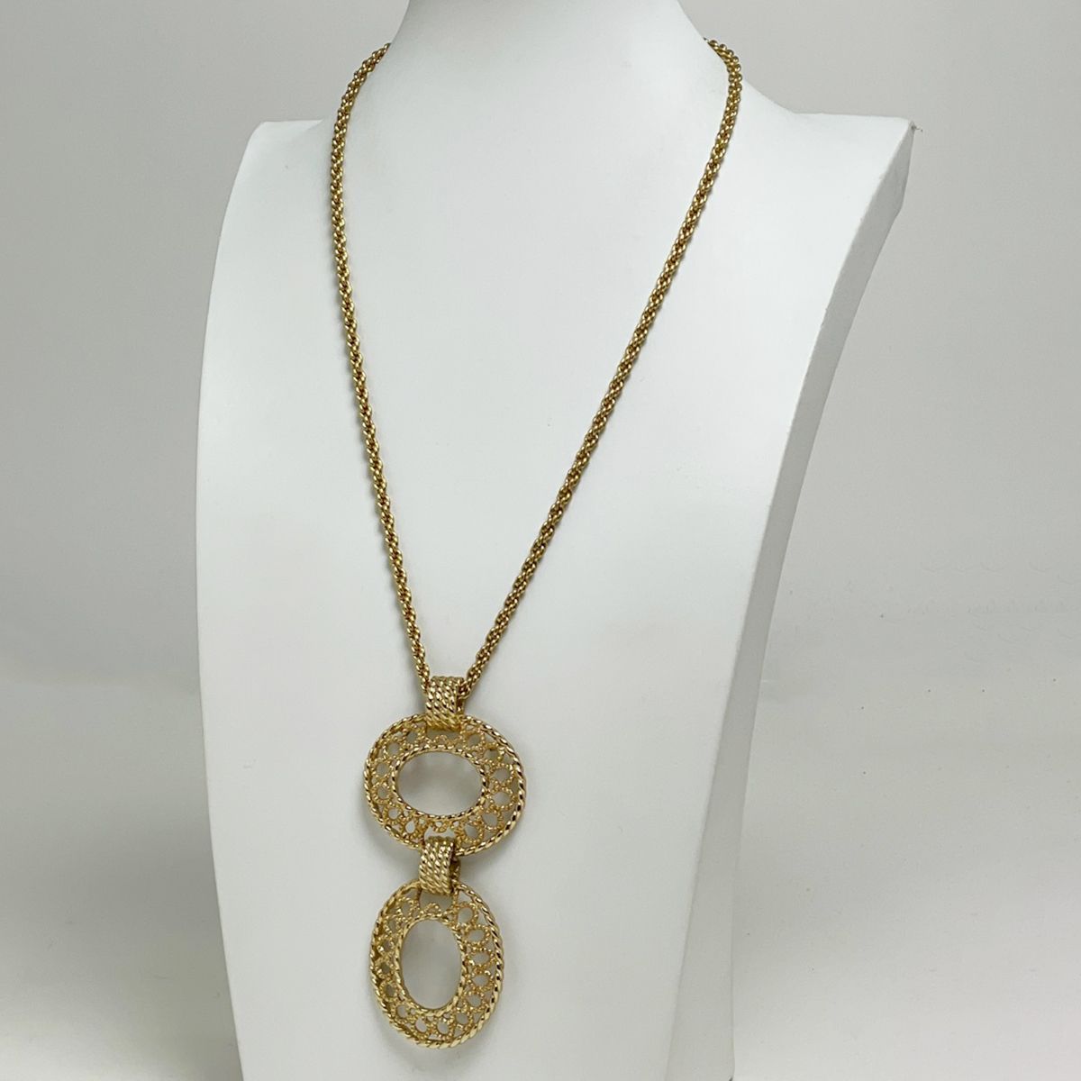 Dior Oval Necklace Gold Plated — view 5
