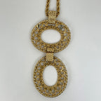 Dior Oval Necklace Gold Plated — view 2