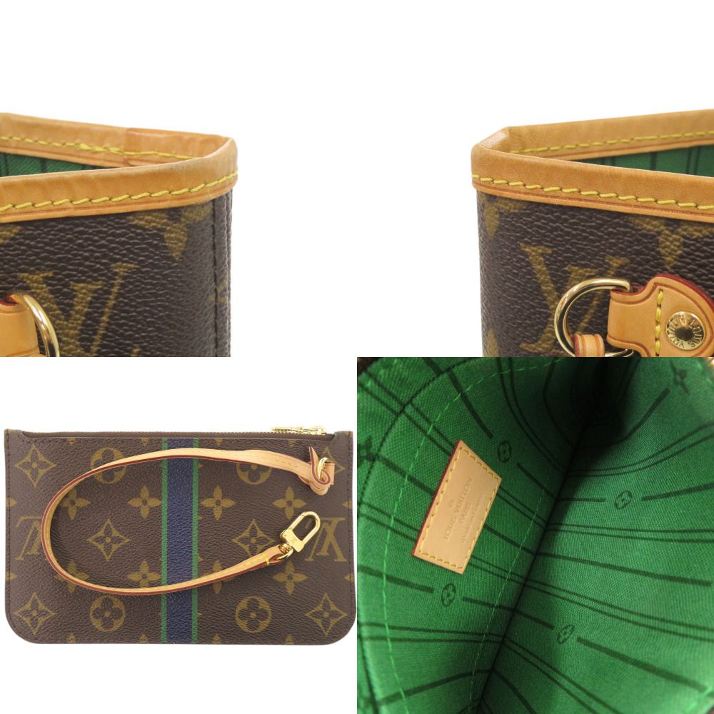 Louis Vuitton Neverfull PM Pouch Monogram Green Tote — view 9
