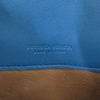 Bottega Veneta Intrecciato Leather Ayer's Blue Wallet — view 7